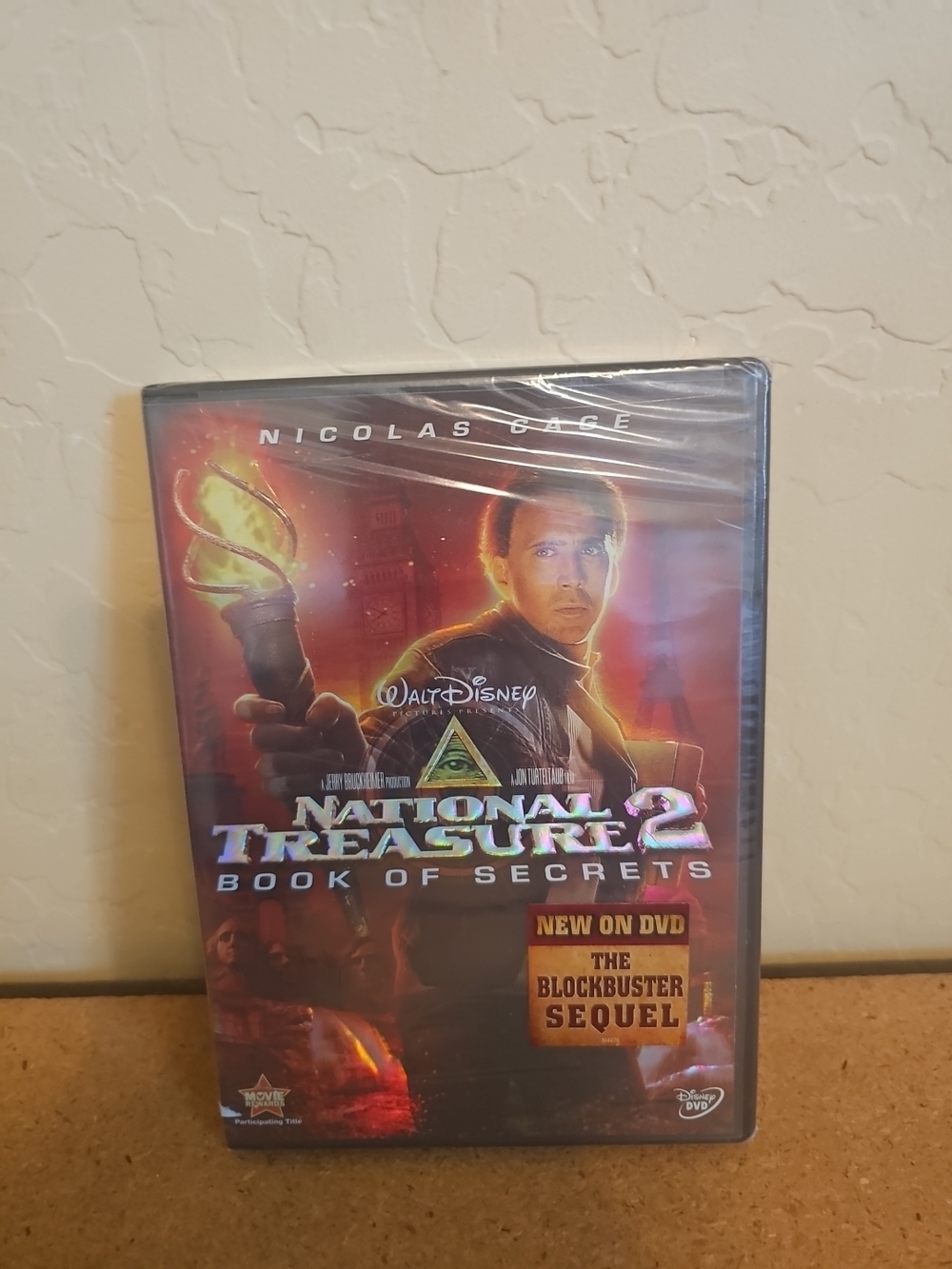 Disney National Treasure 2 Book of Secrets DVD - Red, Orange, Black